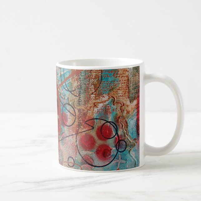 Abstrakte Kunst-Kaffee-Tasse Kaffeetasse (Rechts)