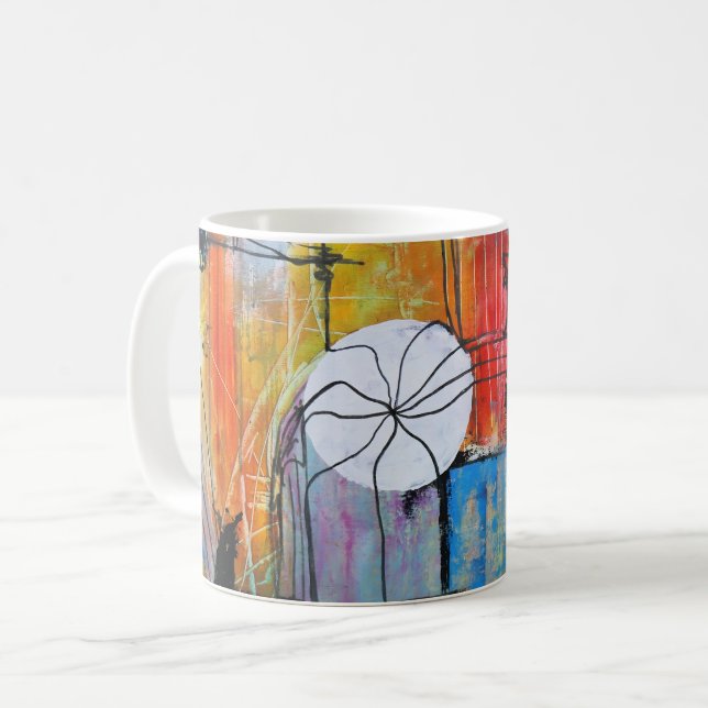 Abstrakte Kunst  Kaffeetasse (Vorderseite Links)