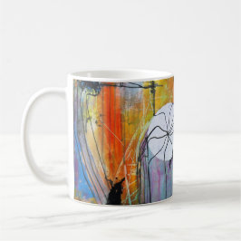 Abstrakte Kunst Kaffeetasse