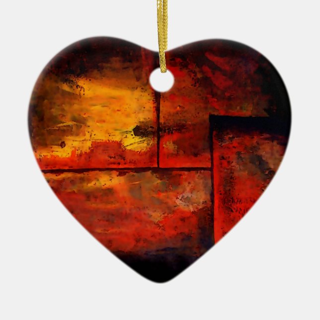 Abstrakte Kunst Keramik Ornament (Vorne)