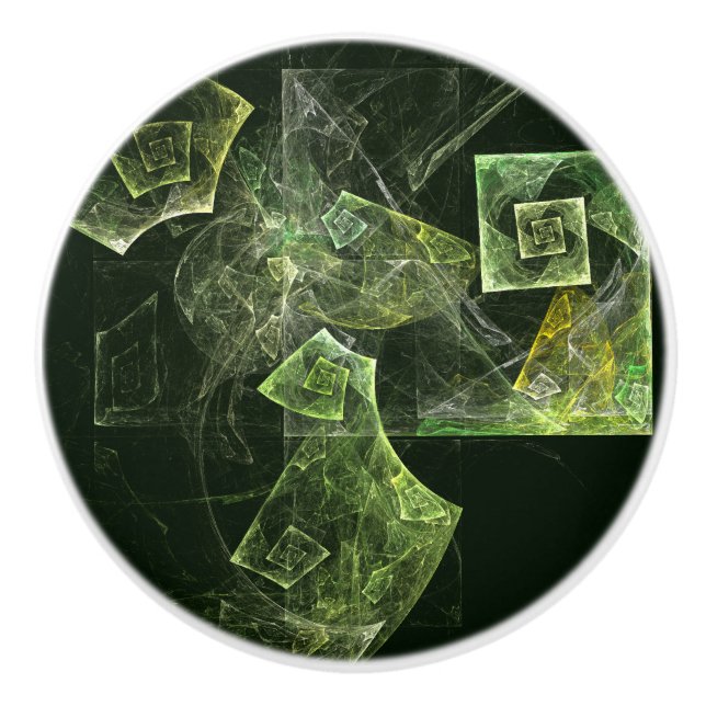 Abstrakte Kunst Keramikknauf (Vorderseite)