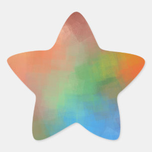 Abstrakte Kunst Leere Moderne Elegante Vorlage Stern-Aufkleber