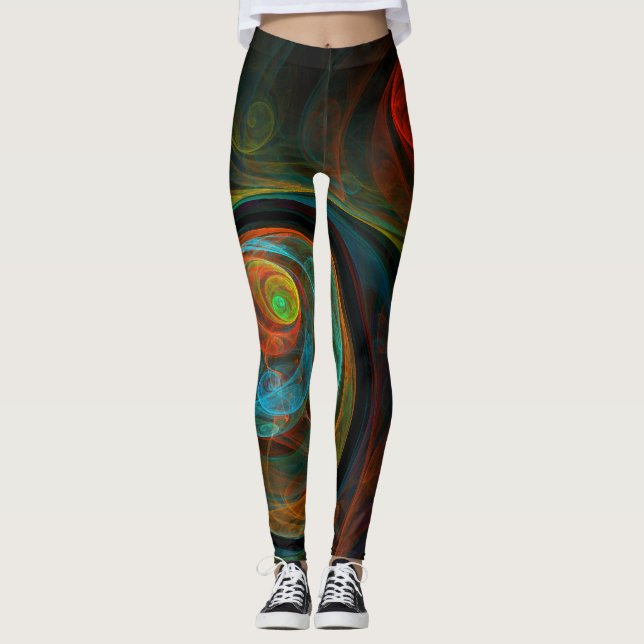 Abstrakte Kunst Leggings (Vorderseite)