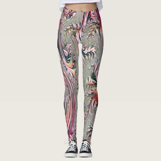abstrakte Kunst Leggings (Vorderseite)