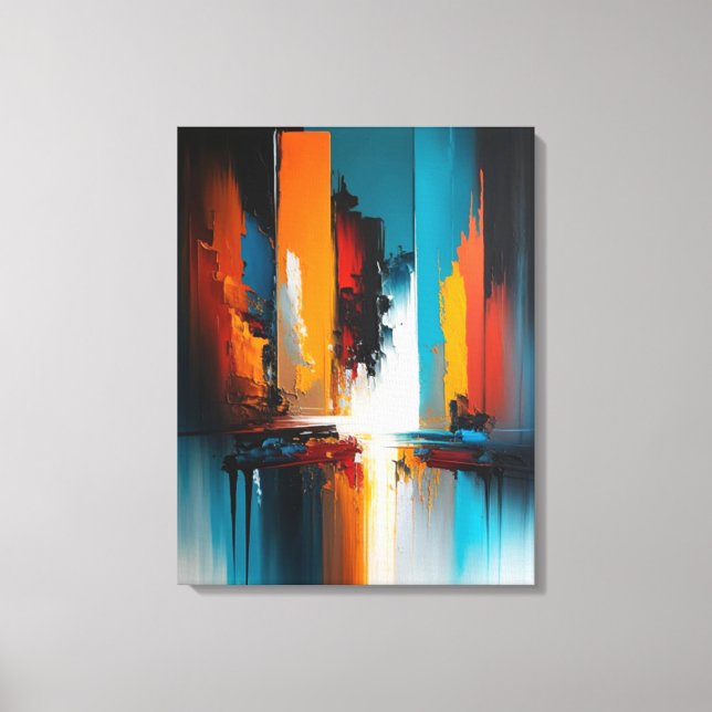 Abstrakte Kunst Leinwanddruck (Vorderseite)