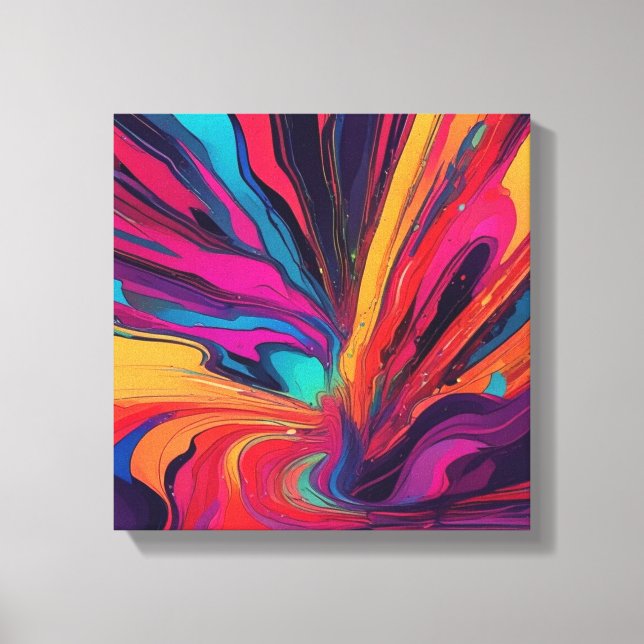 Abstrakte Kunst Leinwanddruck (Vorderseite)