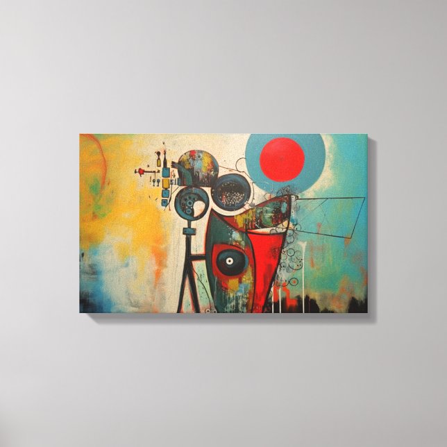 Abstrakte Kunst Leinwanddruck (Vorderseite)