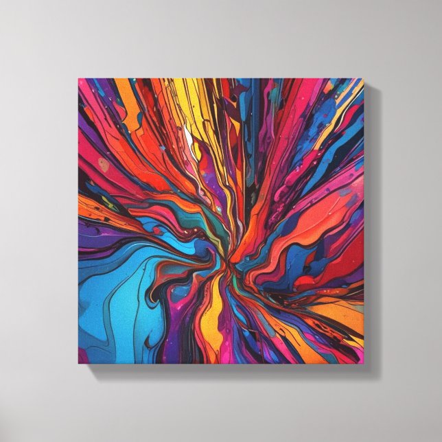 Abstrakte Kunst Leinwanddruck (Vorderseite)