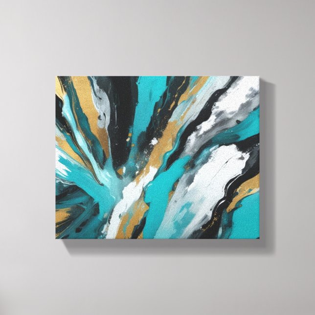 Abstrakte Kunst Leinwanddruck (Vorderseite)