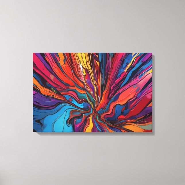 Abstrakte Kunst Leinwanddruck (Vorderseite)