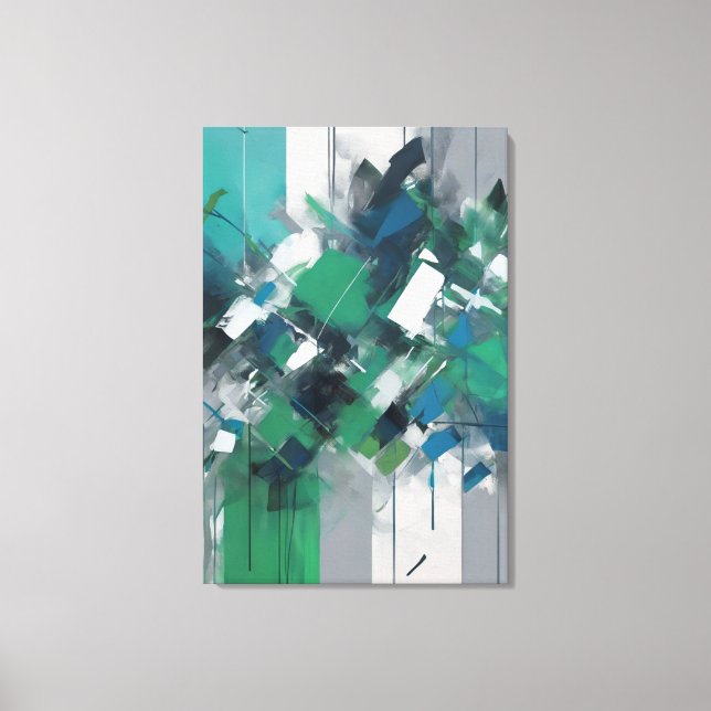 abstrakte Kunst Leinwanddruck (Vorderseite)