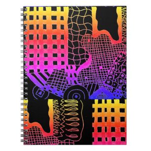 abstrakte Kunst "Life in my eyes"-Notebook Notizblock