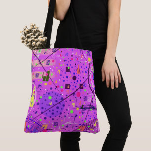 Abstrakte Kunst: Lila Glitch