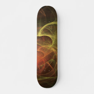 Abstrakte Kunst Magische Flamme Skateboard