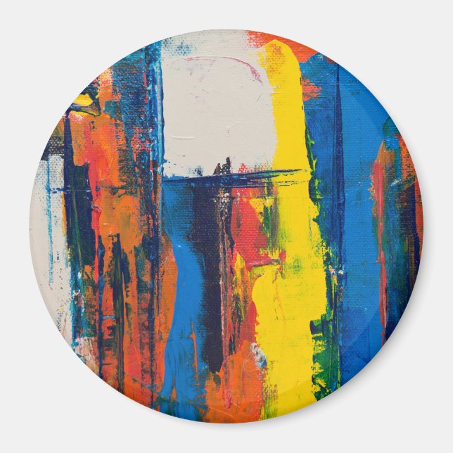 Abstrakte Kunst Magnet (Vorne)