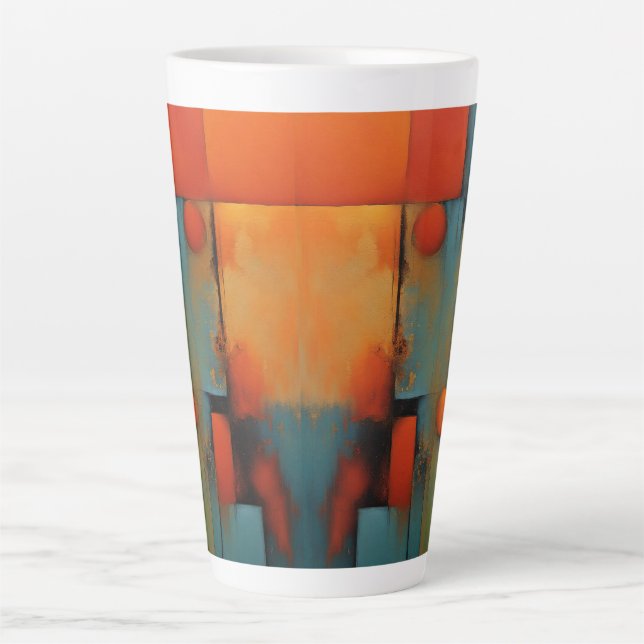 Abstrakte Kunst Milchtasse (Vorderseite)
