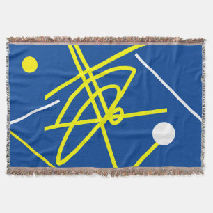 Abstrakte Kunst Minimalismus Grau Gelber Punkt Dec Decke