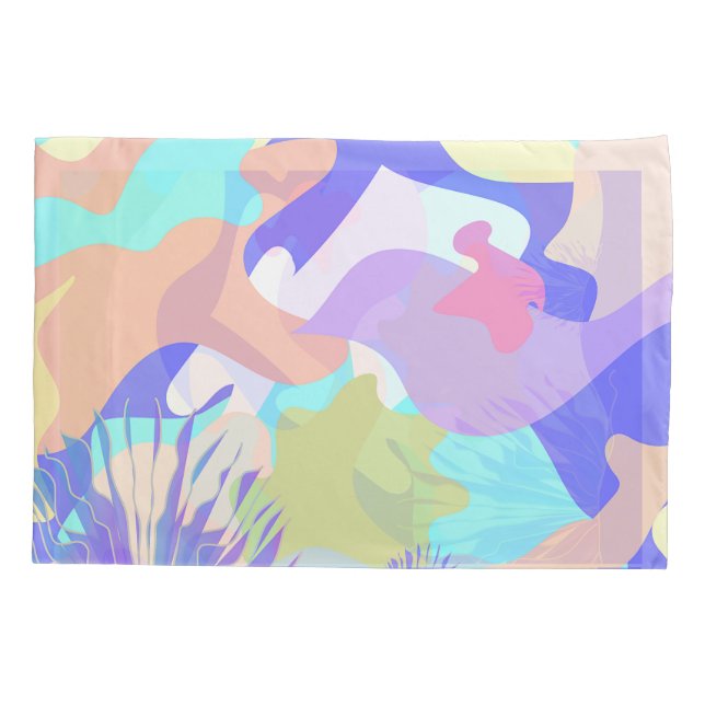 Abstrakte Kunst Moderne Einzigartig Stilvolles Duv Kissenbezug (Rückseite)