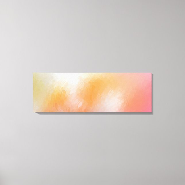 Abstrakte Kunst Moderne Gelb Rot Rosa Blau Leinwanddruck (Vorderseite)