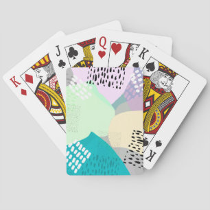 abstrakte Kunst, modernes, originelles Design Spielkarten