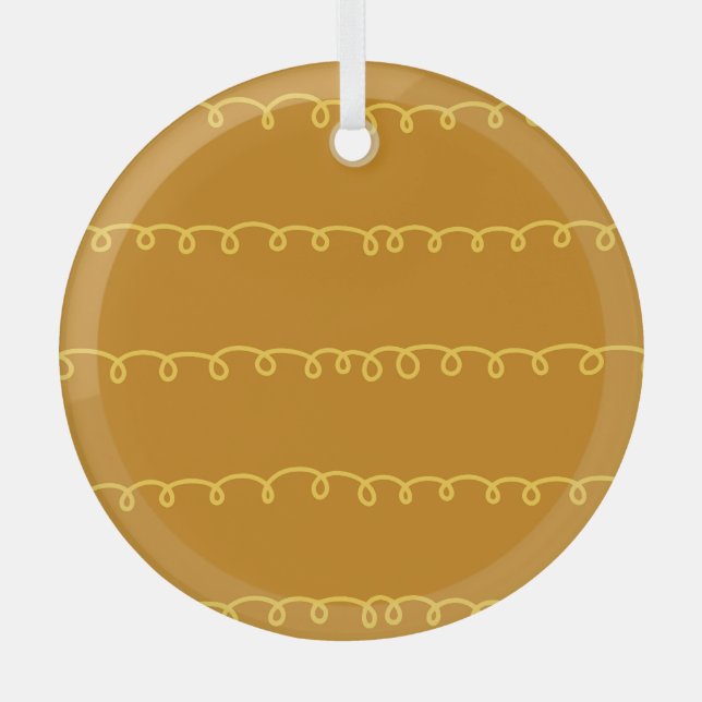 Abstrakte Kunst: Modernes Wrapping Design Ornament Aus Glas (Vorderseite)