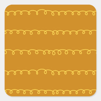 Abstrakte Kunst: Modernes Wrapping Design Quadratischer Aufkleber