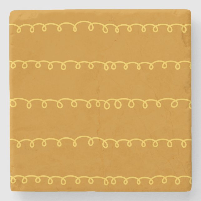 Abstrakte Kunst: Modernes Wrapping Design Steinuntersetzer (Vorderseite)