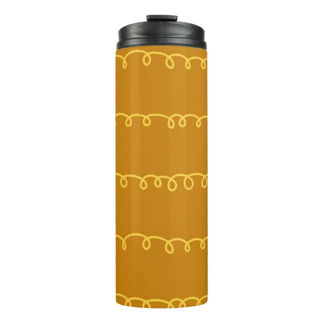 Abstrakte Kunst: Modernes Wrapping Design Thermosbecher (Vorderseite)