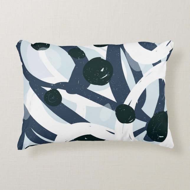 Abstrakte Kunst: Nahtlose Malerei Dekokissen (Vorderseite)