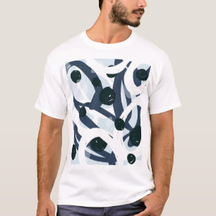 Abstrakte Kunst: Nahtlose Malerei-Illustration T-Shirt