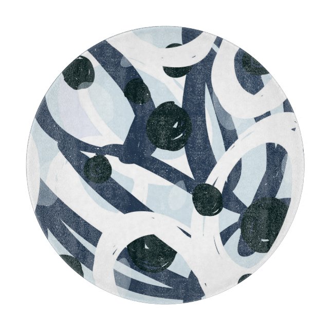 Abstrakte Kunst: Nahtlose Malerei Schneidebrett (Vorderseite)