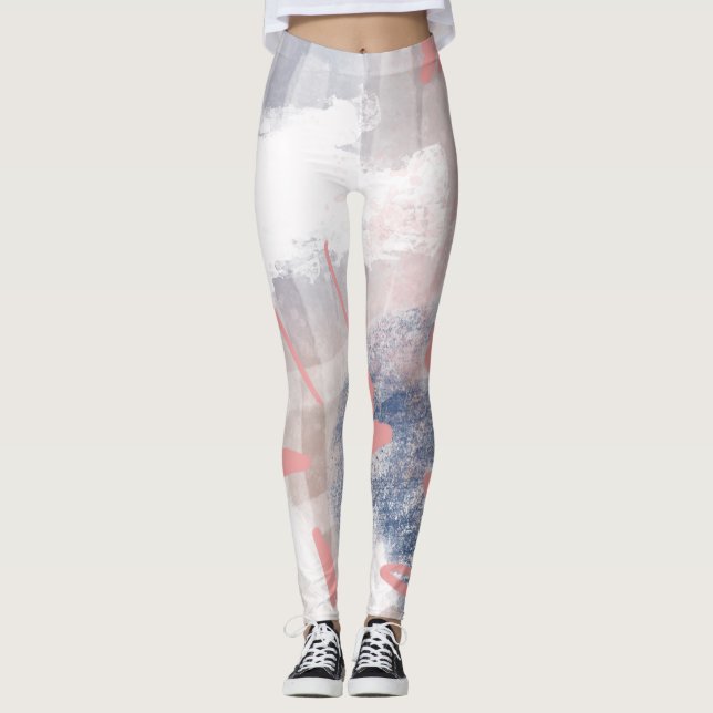 Abstrakte Kunst Original Moderne Leggings (Vorderseite)