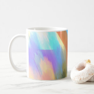 Abstrakte Kunst Pinselstriche Kaffeetasse