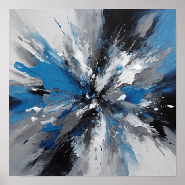 Abstrakte Kunst Poster (Vorne)