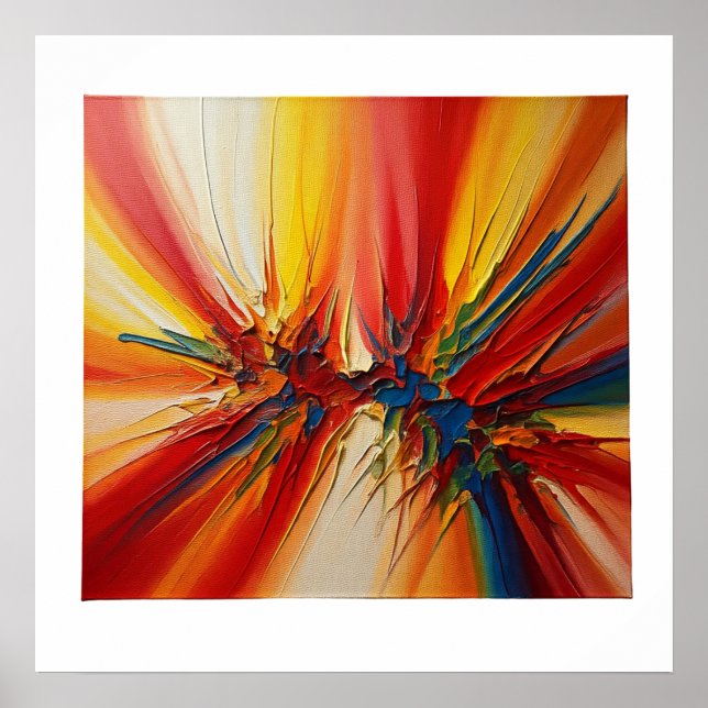 Abstrakte Kunst Poster (Vorne)