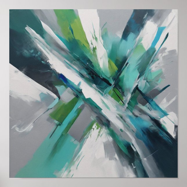 Abstrakte Kunst Poster (Vorne)