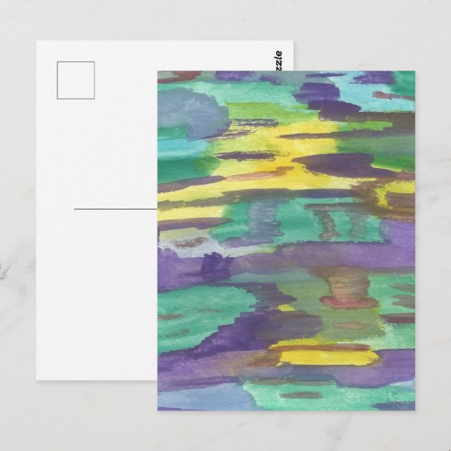 Abstrakte Kunst Postkarte (Vorne/Hinten)