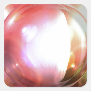 Abstrakte Kunst Quadratischer Aufkleber