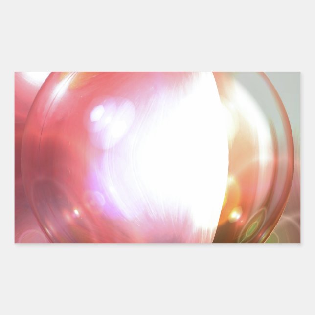 Abstrakte Kunst Rechteckiger Aufkleber (Vorderseite)