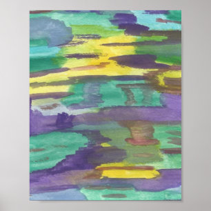 Abstrakte Kunst Reflexionen Poster