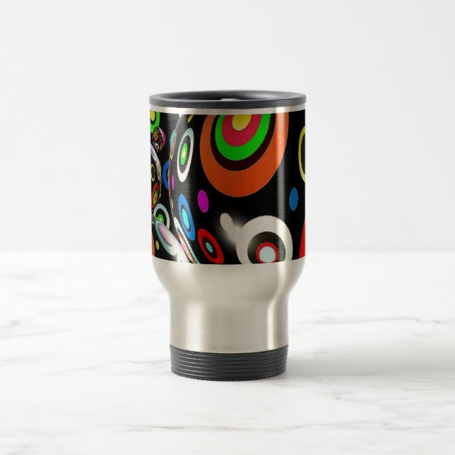 Abstrakte Kunst Reisebecher (Mittel)