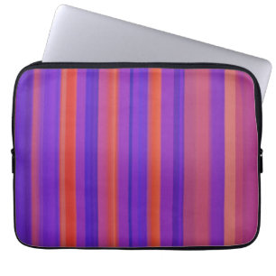 Abstrakte Kunst Retrostreifen 4 Laptopschutzhülle
