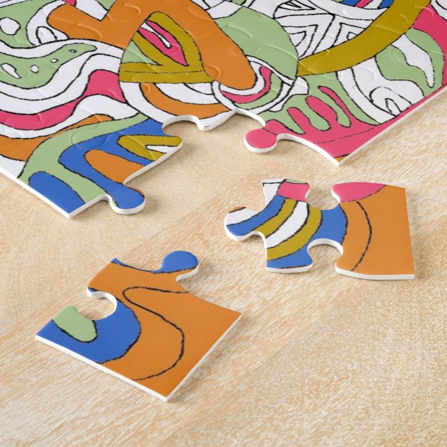 abstrakte Kunst "Rolling Sky" Puzzle (Seite)