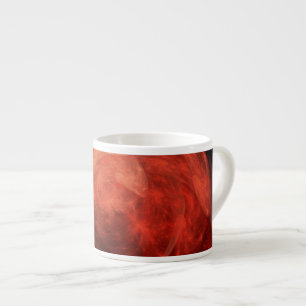 Abstrakte Kunst Rote Galaxie Espressotasse