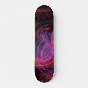Abstrakte Kunst Rote Welle Skateboard