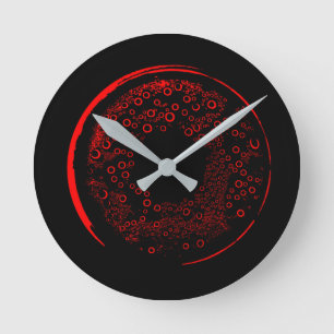 Abstrakte Kunst Runde Wanduhr