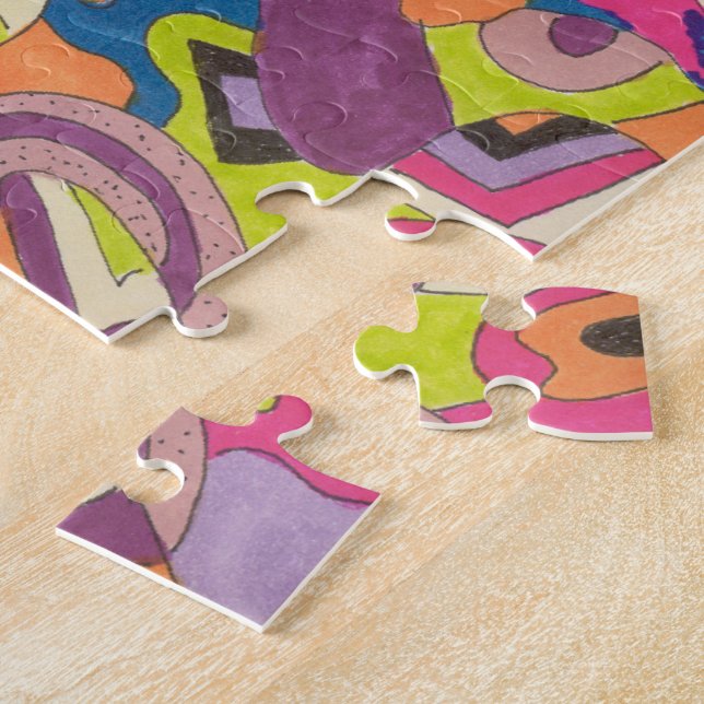 abstrakte Kunst "Samba" Puzzle (Seite)