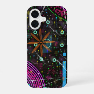 Abstrakte Kunst: Satellit  iPhone 16 Hülle
