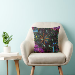 Abstrakte Kunst: Satellit  Kissen