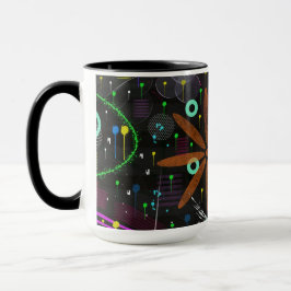 Abstrakte Kunst: Satellit  Tasse